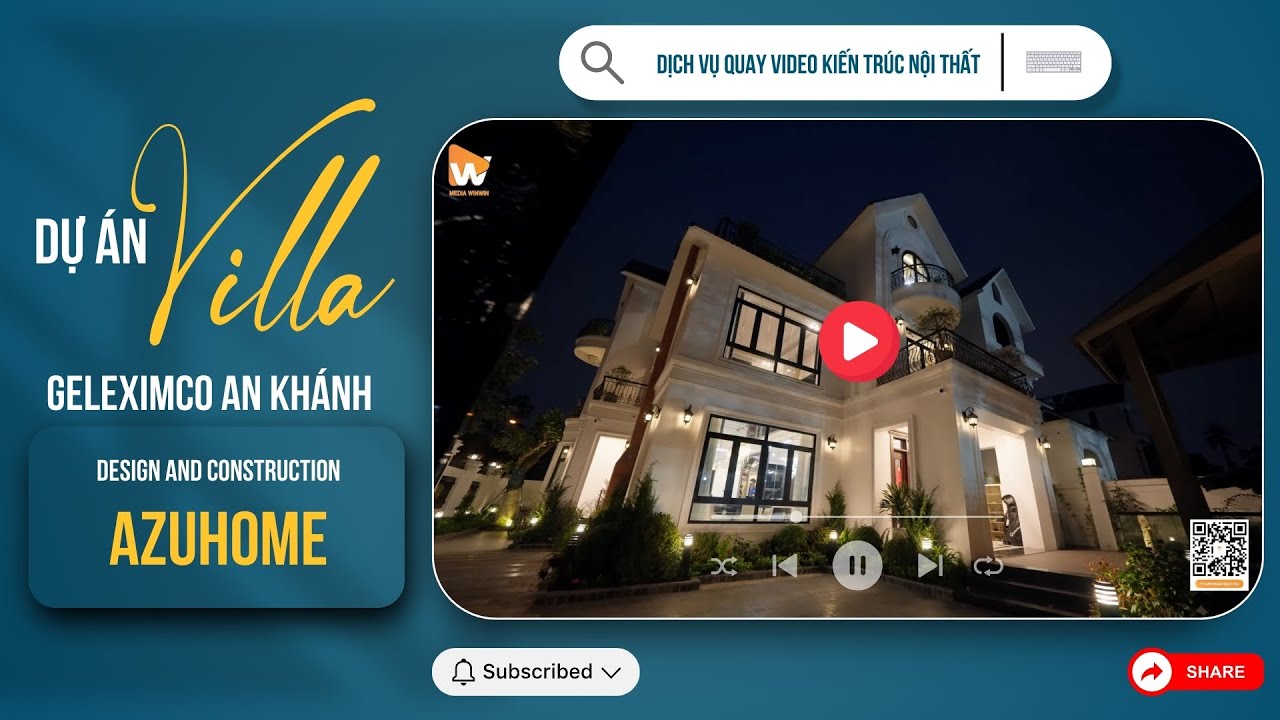 Quay video nội thất biệt thự đơn lập tại Khu đô thị Geleximco, An Khánh, Hà Nội - Media WinWin